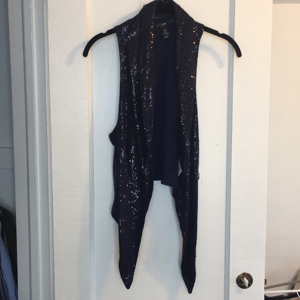 Purple sequence vest
